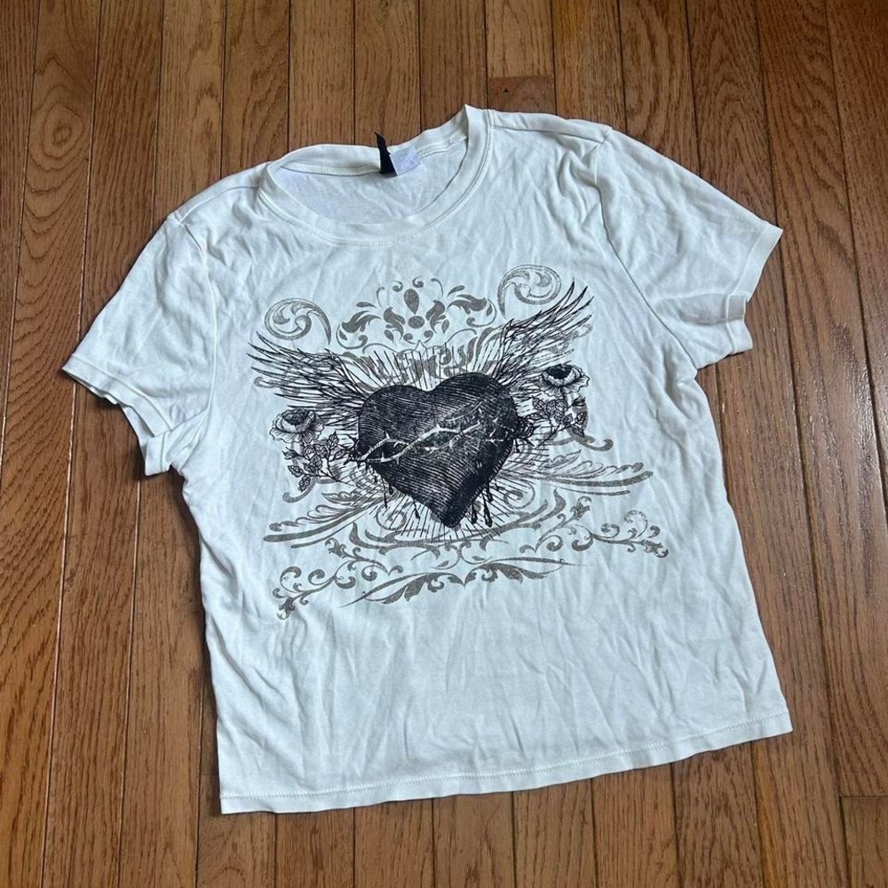 Y2K Affliction Style Graphic Shirt‎